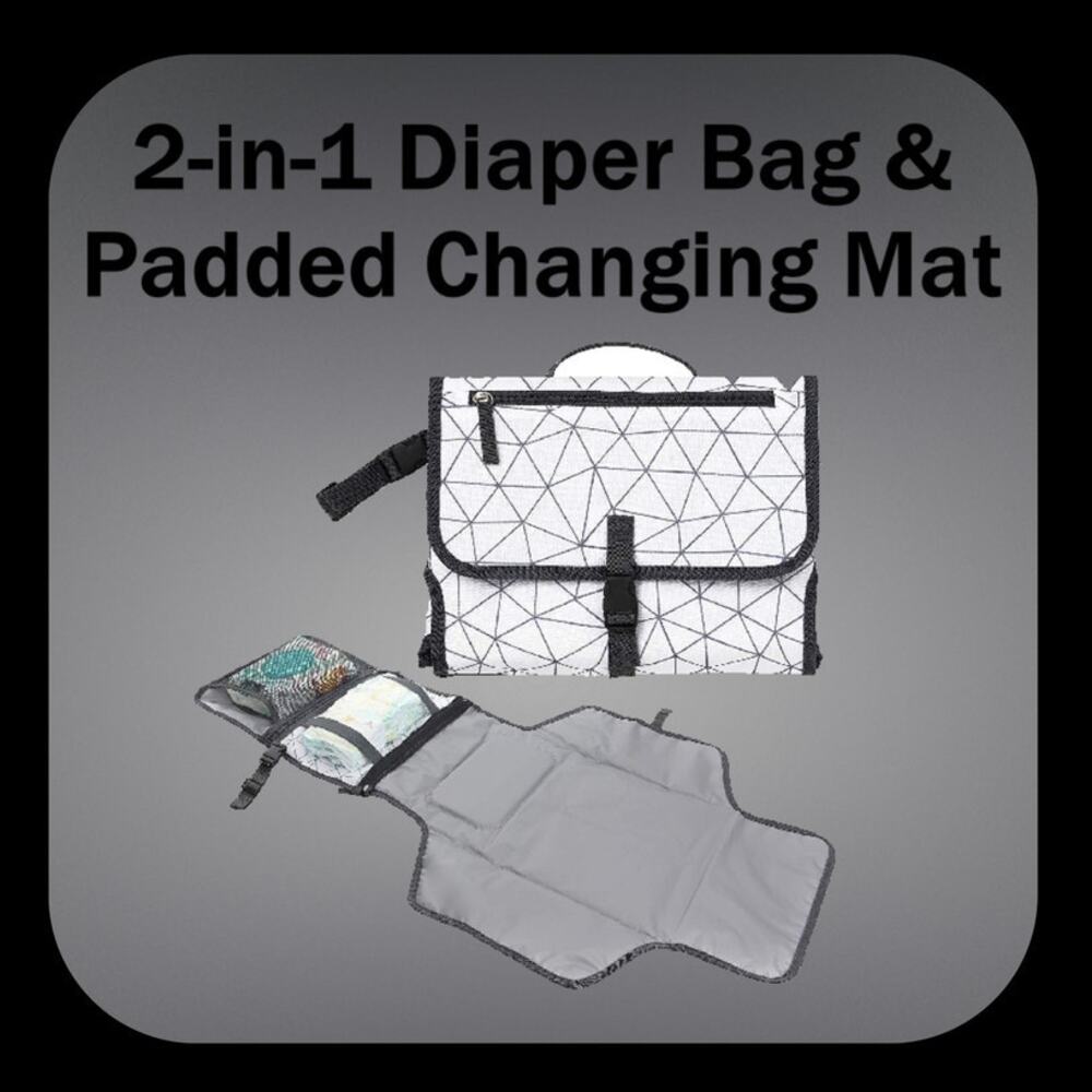 Baby Waterproof Portable Diaper Changing Pad With Pockets